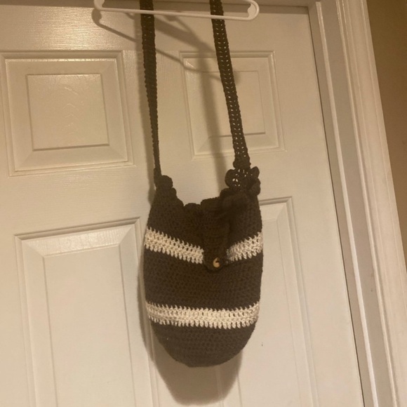 Hand Made Brown Crochet Women’s Purse - Picture 3 of 4